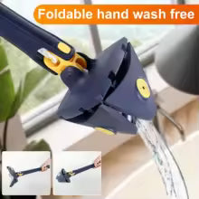 360° Rotatable Triangular Cleaning Mop | Extendable 130cm Self-Squeezing Wall & Floor Mop